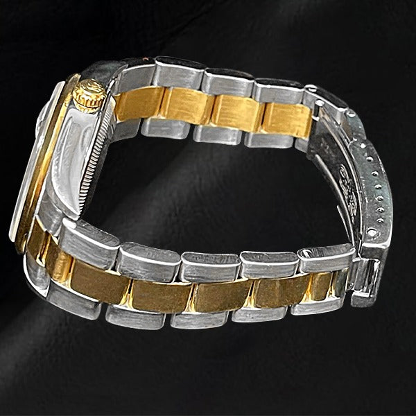 Edelstein Rolex -Karat Sterling Silver Two Tone Gold – Schrägansicht