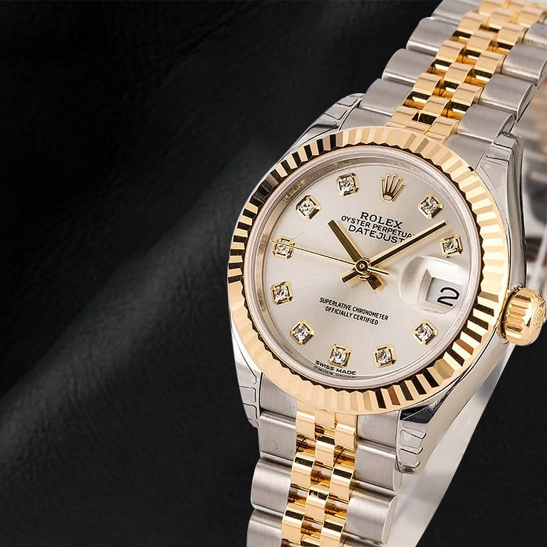 Rolex Datejust 279173 Silber Diamantzifferblatt 28 mm Bicolor Uhr