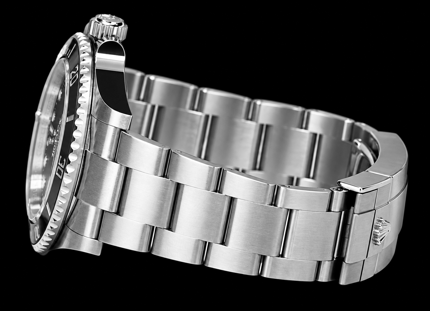 Rolex 124060 Submariner 41 mm Edelstahl Uhr mit schwarzem Zifferblatt