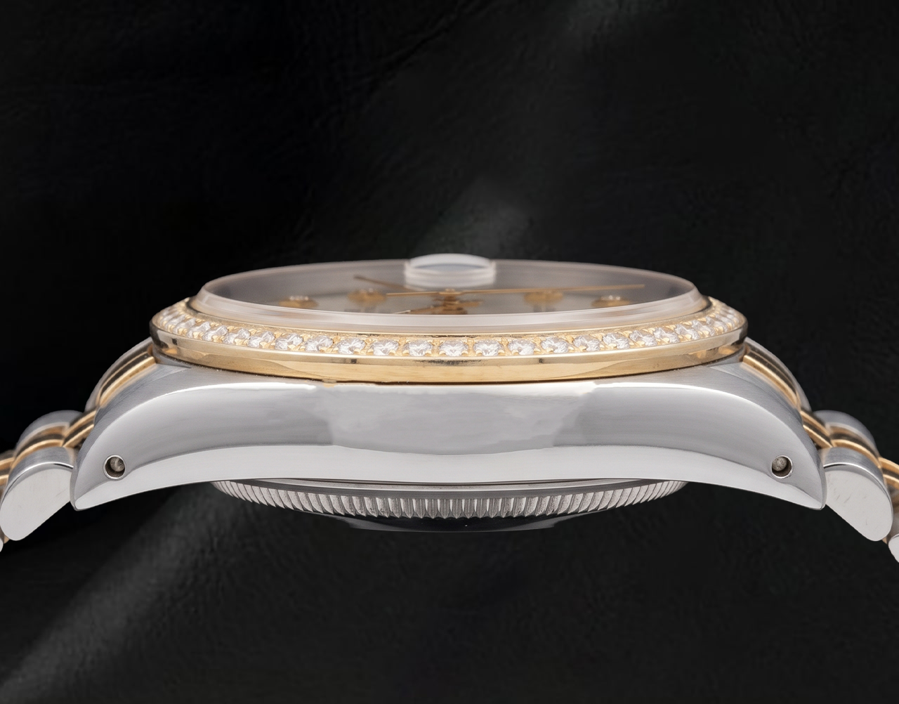 Rolex 15223 Silbernes Diamantzifferblatt 34 mm Bicolor Uhr
