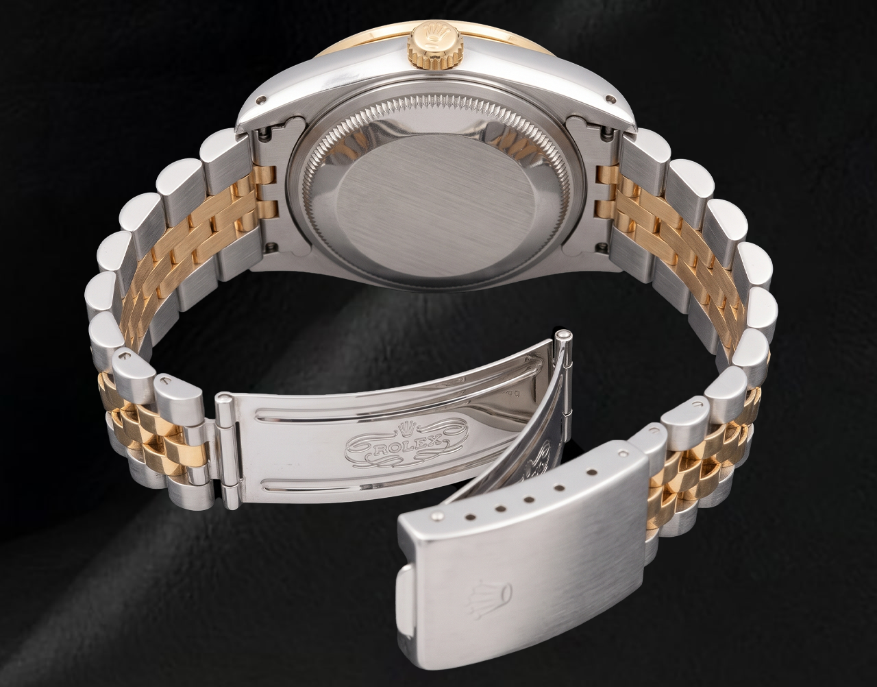 Rolex 15223 Silbernes Diamantzifferblatt 34 mm Bicolor Uhr