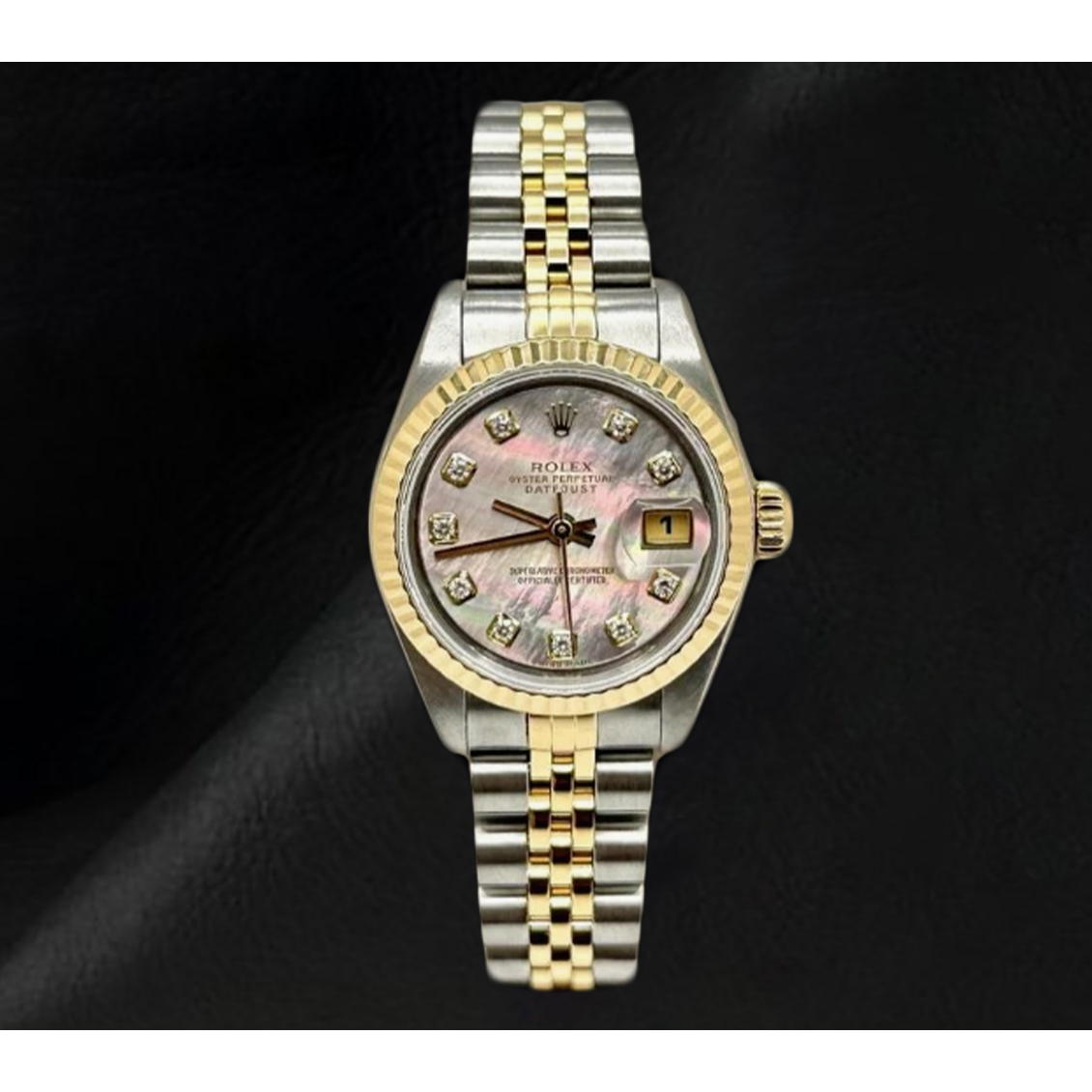 Rolex Datejust 26 mm Damenuhr Bicolor 18 Karat Jahr 2002