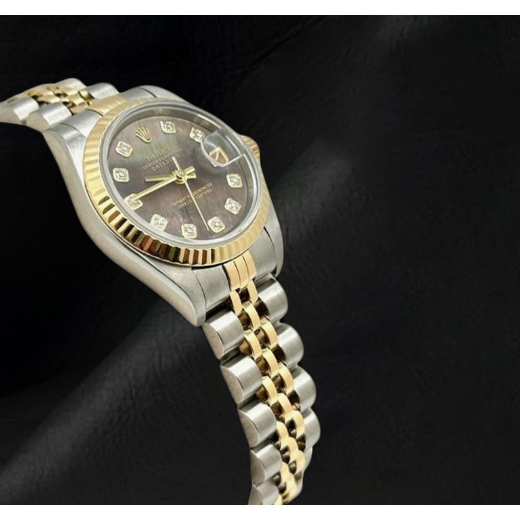 Rolex Datejust 26 mm Damenuhr Bicolor 18 Karat Jahr 2002