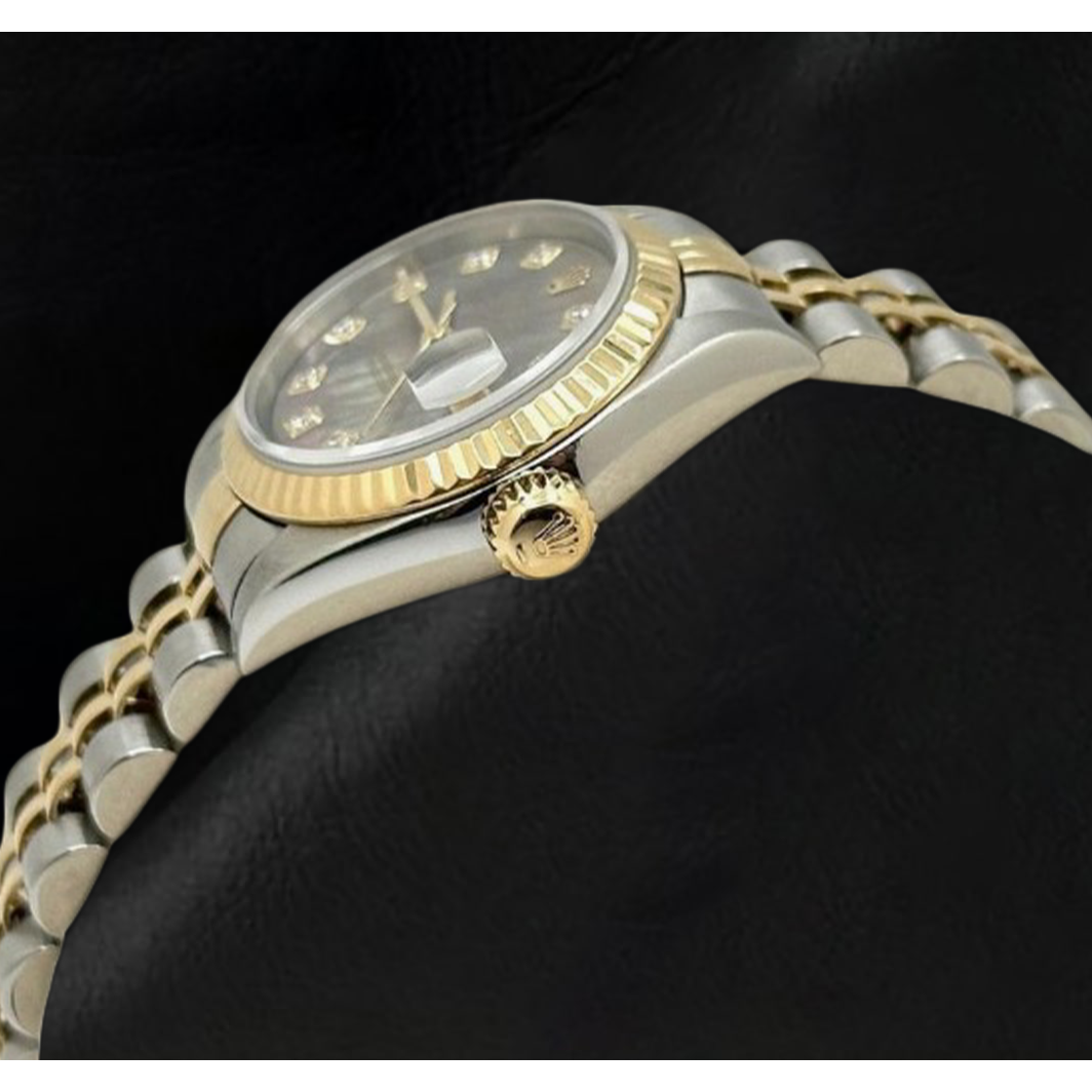Rolex Datejust 26 mm Damenuhr Bicolor 18 Karat Jahr 2002