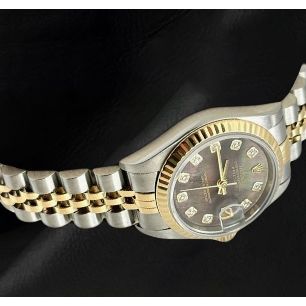 Rolex Datejust 26 mm Damenuhr Bicolor 18 Karat Jahr 2002