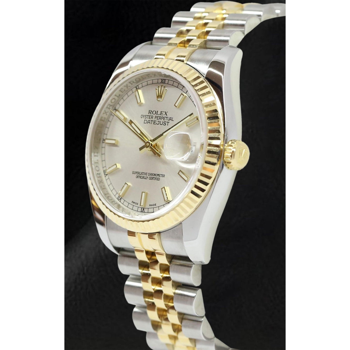 Erdgewonnener Edelstein Rolex – Frontansicht