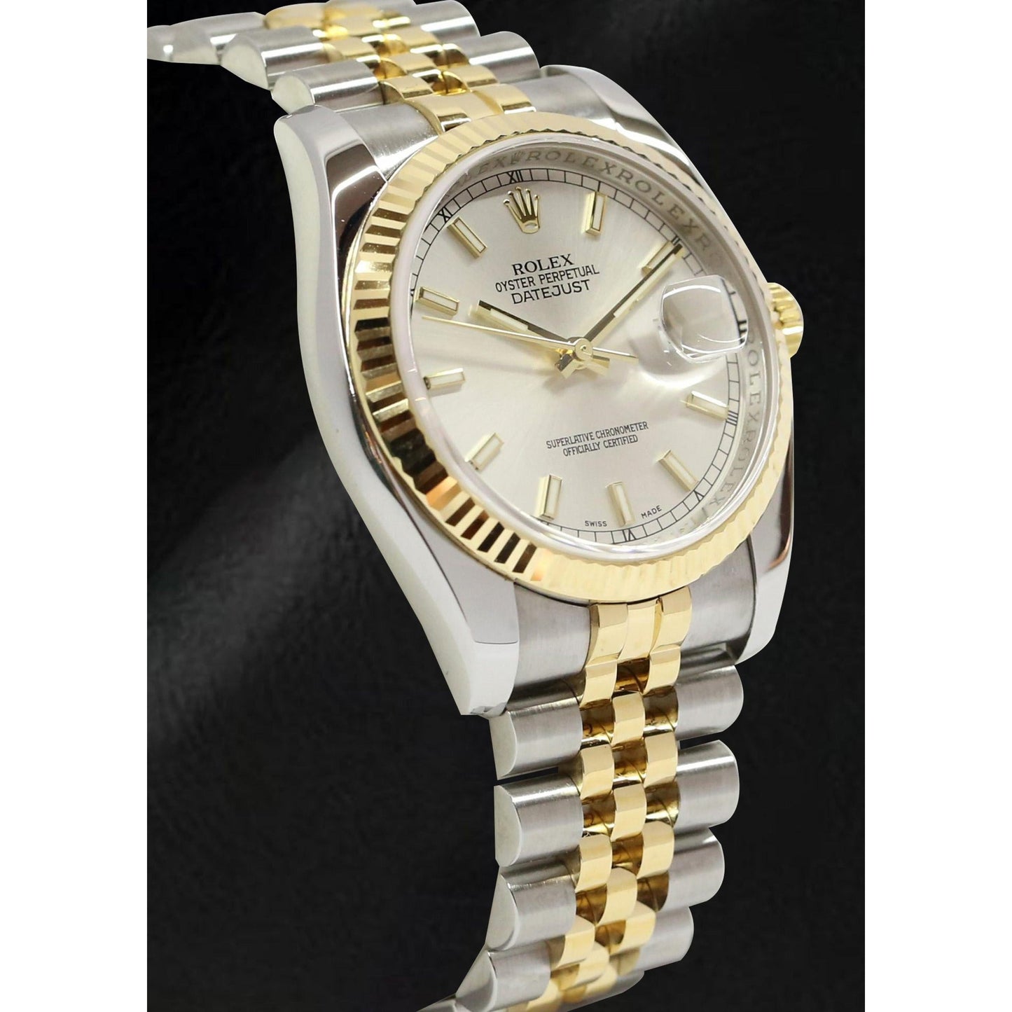 Stilvoller Edelstein Rolex Karat – Seitenansicht