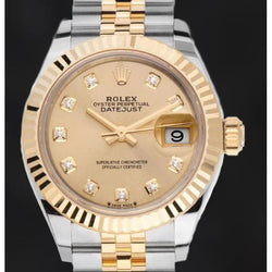 Rolex 279173 Damenuhr mit wunderschönem Diamant-Zifferblatt und zweifarbiger Uhr