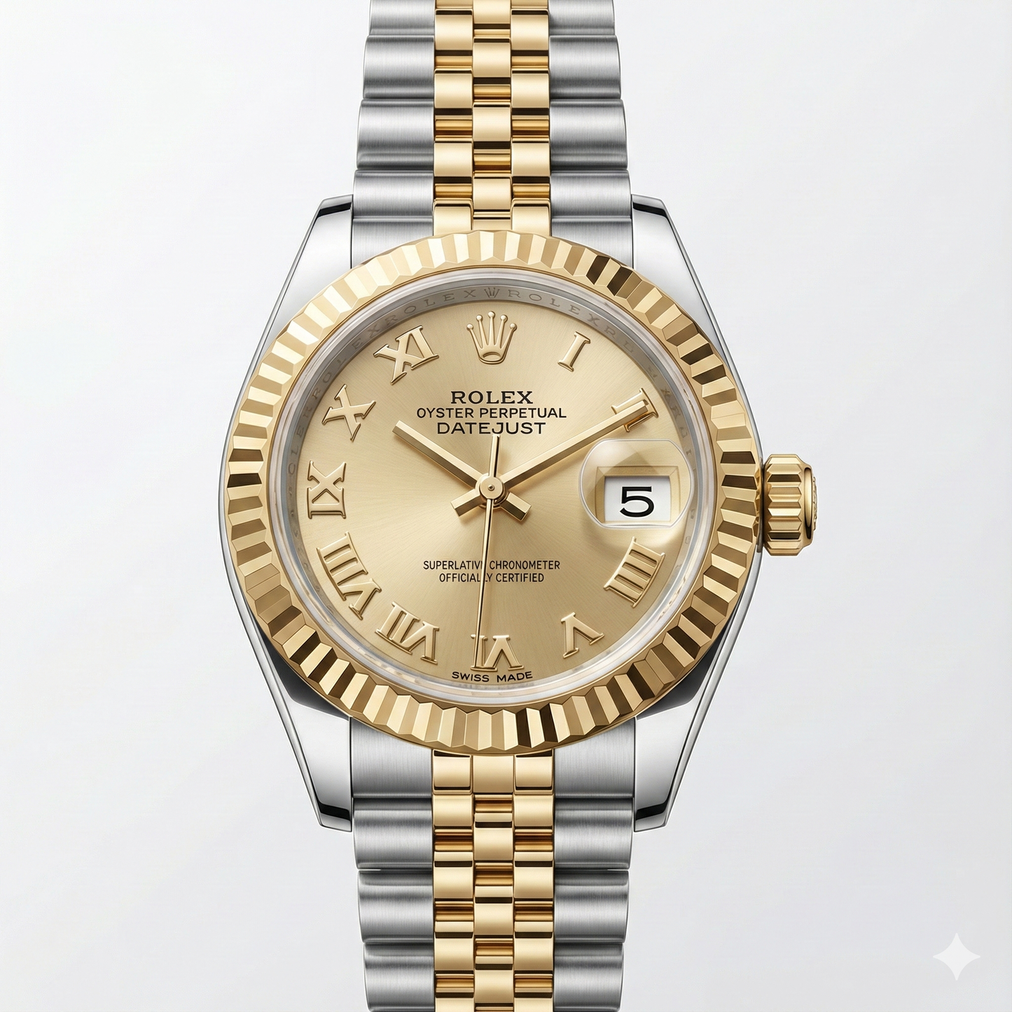 Hochwertiger Schmuckstein Rolex Karat – Frontansicht