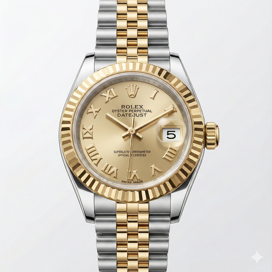 Hochwertiger Schmuckstein Rolex Karat – Frontansicht