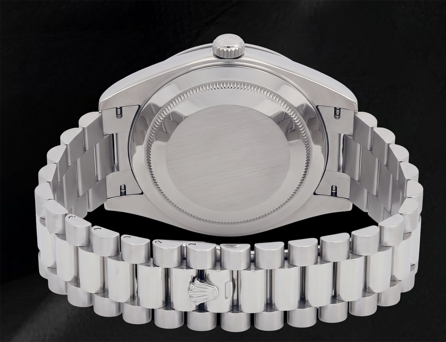 Rolex 41 mm Day-Date II 218239 Weißes Baguette-Diamantzifferblatt Weißgold President-Armband 18 Karat