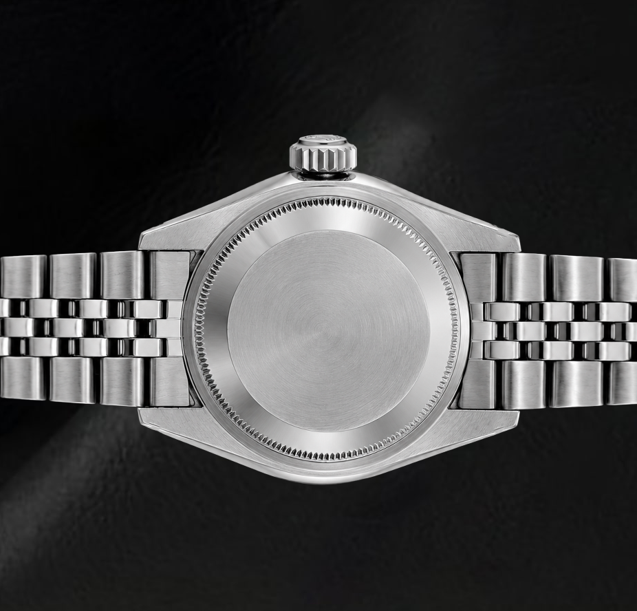 Rolex 6916 Datejust 26 mm Uhr aus Edelstahl mit blauem Diamantzifferblatt