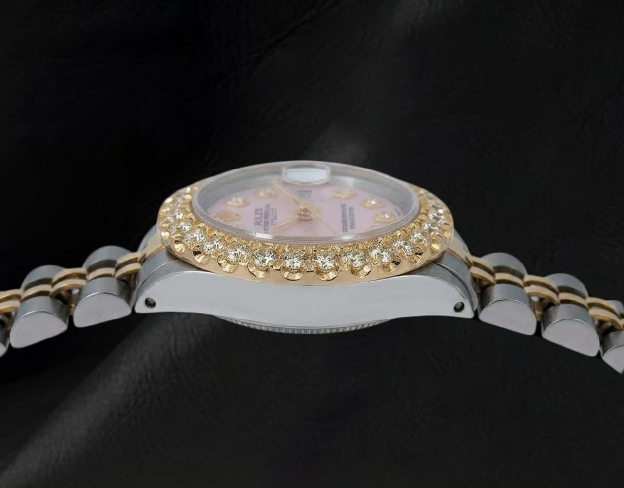 Rolex 6917 Datejust Rosa Perlmutt Diamantzifferblatt 26 mm Bicolor Uhr