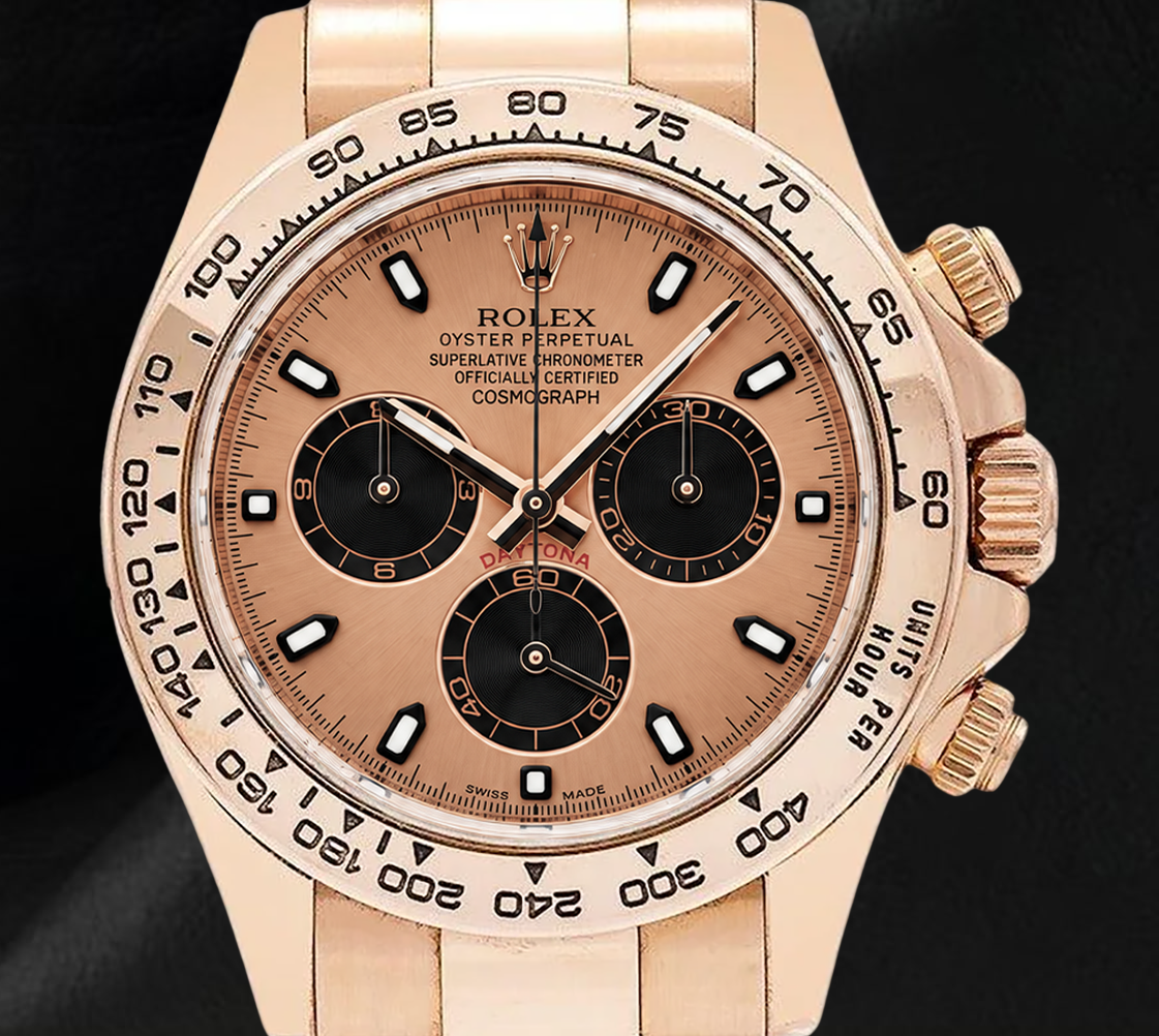 Rolex Cosmograph Daytona 116505 40 mm Uhr aus Roségold mit Champagner-Zifferblatt