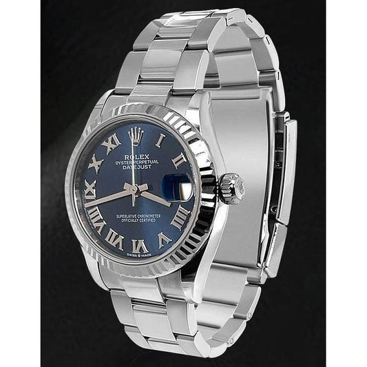 Blau Römisch Oyster Rolex