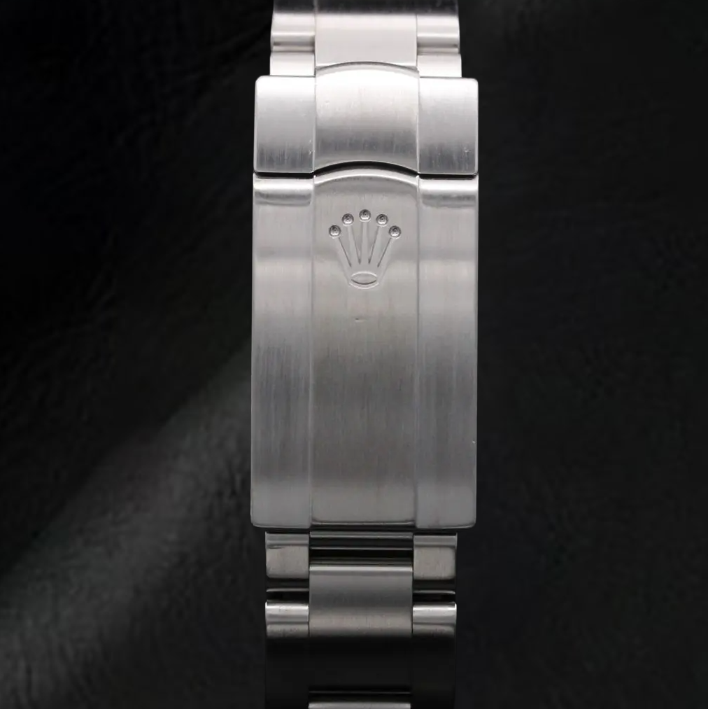 Rolex Dame Oyster Perpetual 31 mm korallenrote Stahluhr mit leuchtendem Zifferblatt
