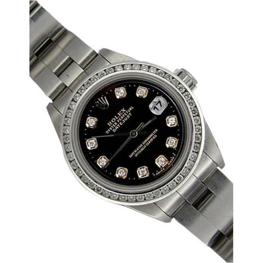 Rolex Damenuhr Oyster-Armband Wunderschönes Datum Nur Rolex
