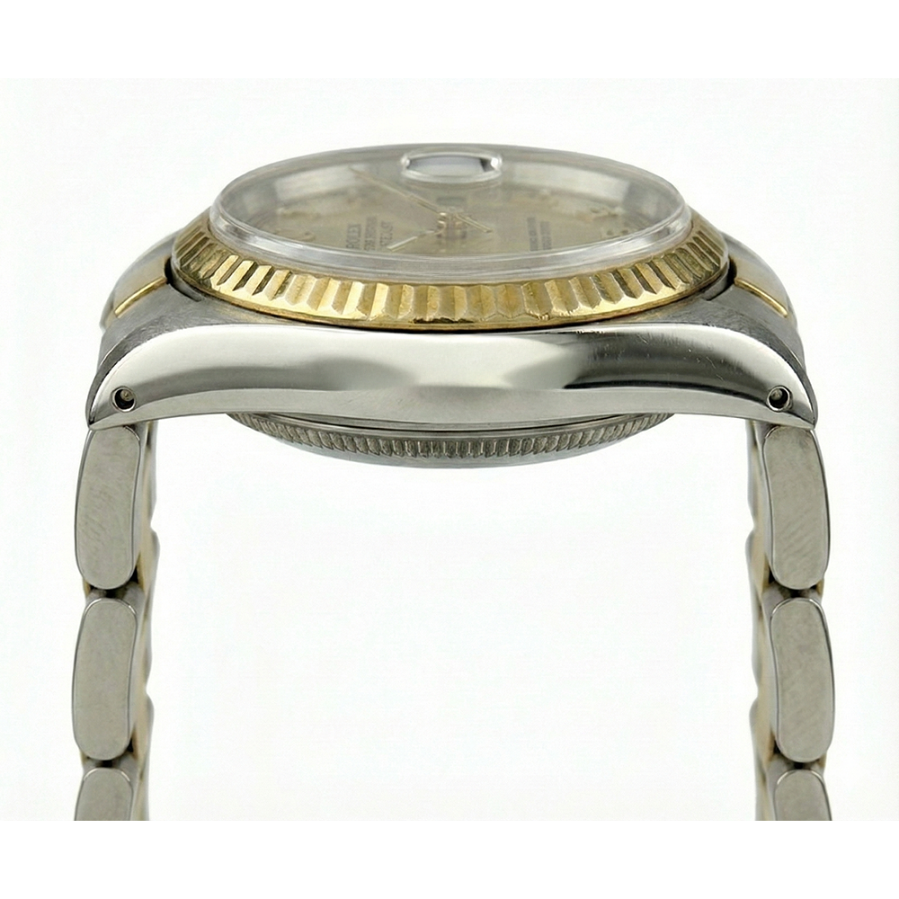 Rolex Date-Uhr für Damen, Rolex, arabisches Zifferblatt, zweifarbig