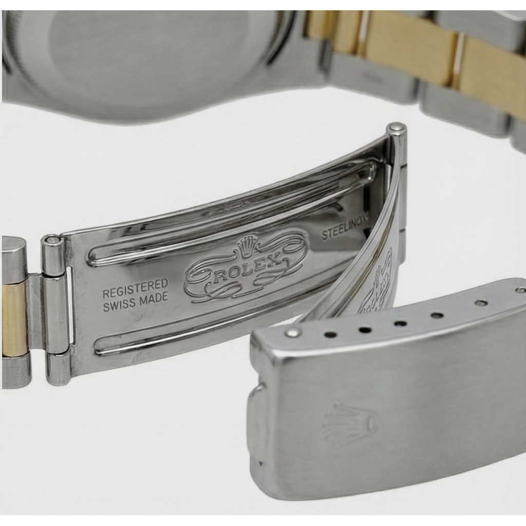 Rolex Date-Uhr für Damen, Rolex, arabisches Zifferblatt, zweifarbig