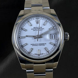Rolex Date-just 31 mm Damenuhr aus Edelstahl