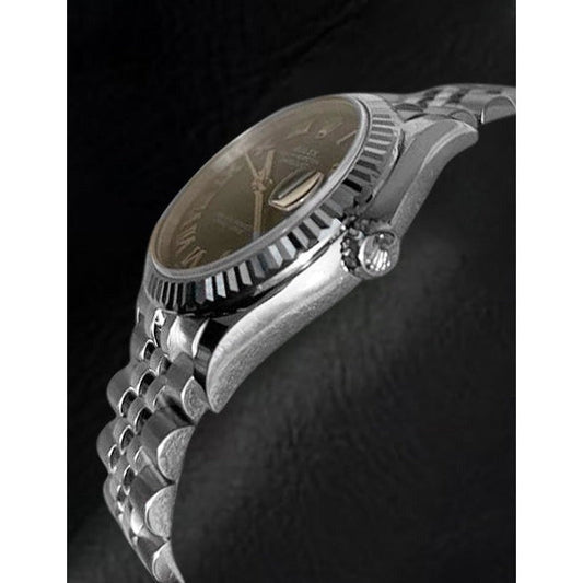 blaue Edelstahluhr Rolex
