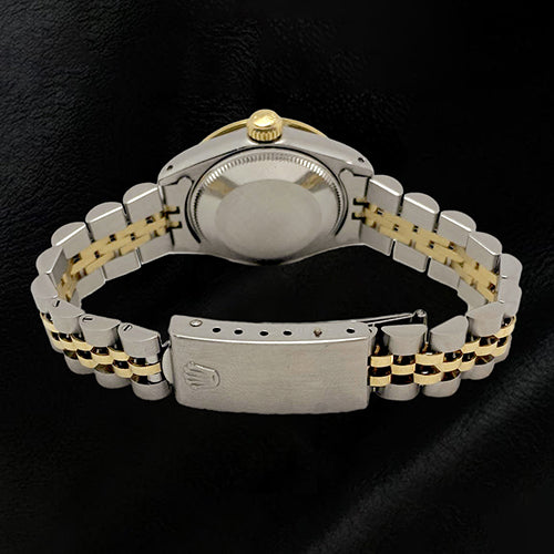 Rolex Date-just Damenuhr, 26 mm, 18K Gelbgold und Stahl