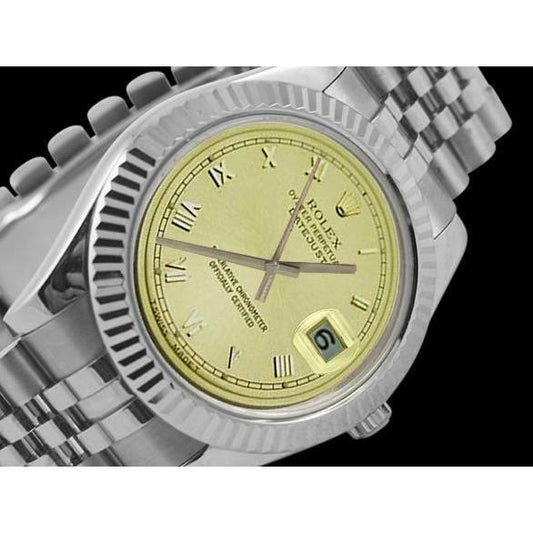 Rolex DateJust Herrenuhr Jubiläumsarmband Edelstahl