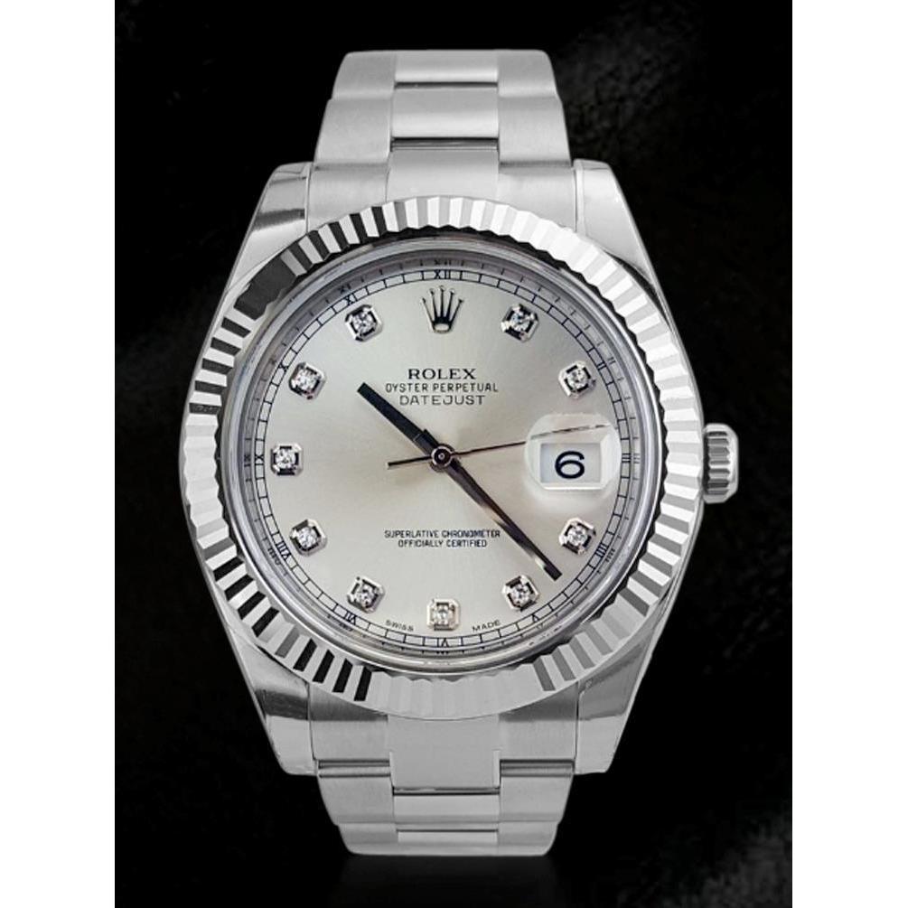 Herrenuhr Diamant-Zifferblatt Rolex
