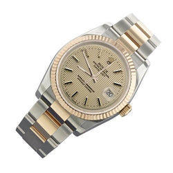 Rolex Date Just Betrachten Männer Zweifarbig Gelbgold und Edelstahl SCHNELLES EINSTELLEN