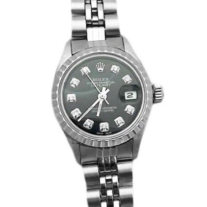 Rolex Date Just Edelstahl Damenuhr