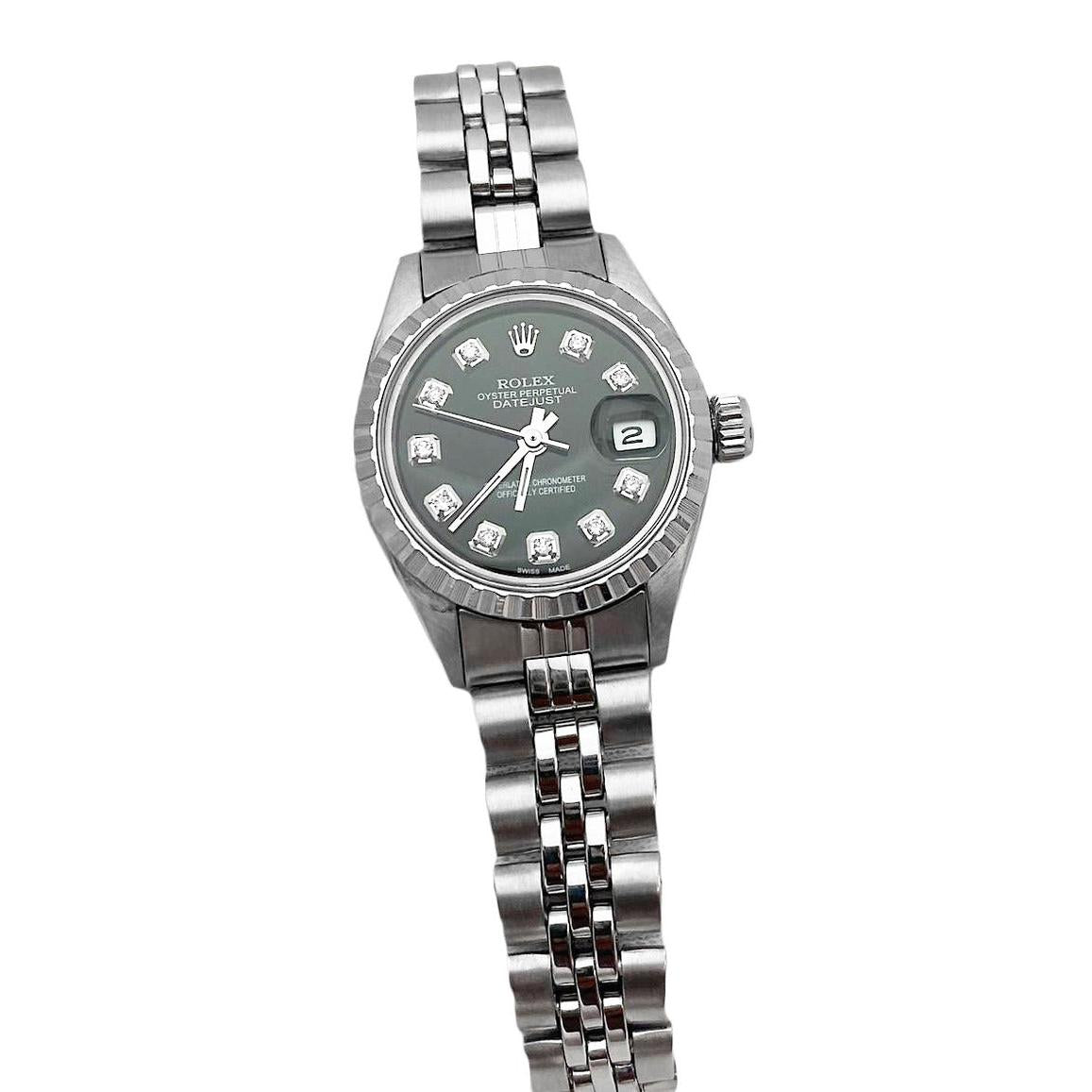 Diamant-Zifferblatt Date Just Rolex
