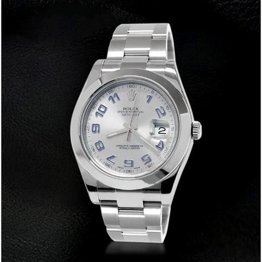 Herrenuhr mit Rhodium-Zifferblatt Rolex