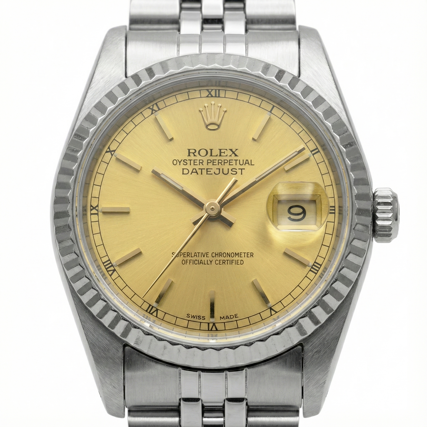 Rolex Date Just Uhr Dame Zifferblatt Rolex Edelstahl Jubilee Datejust