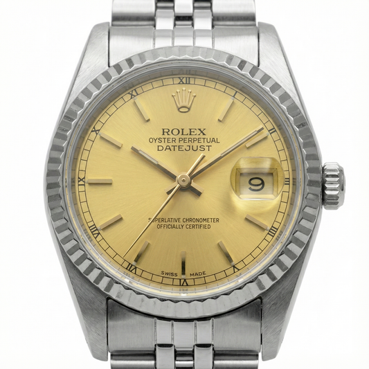 Rolex Date Just Uhr Dame Zifferblatt Rolex Edelstahl Jubilee Datejust