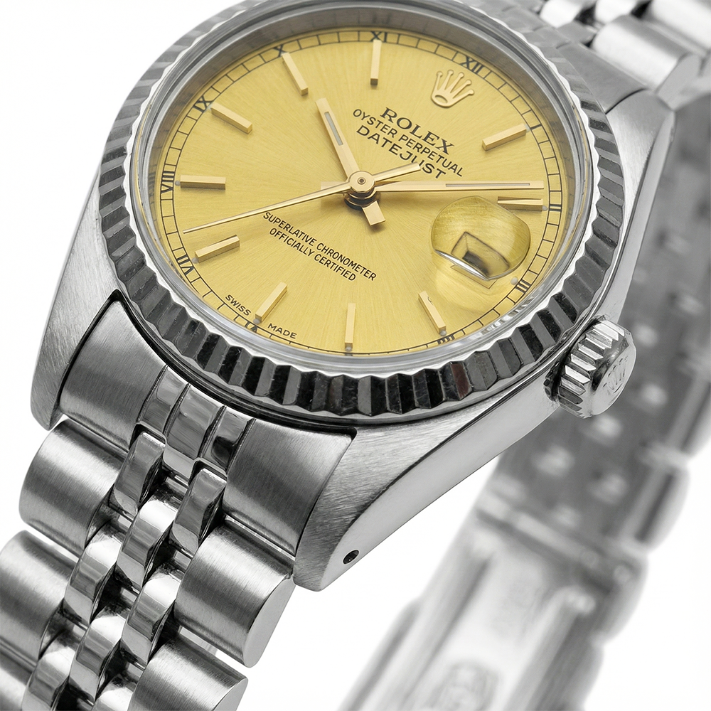 Rolex Date Just Uhr Dame Zifferblatt Rolex Edelstahl Jubilee Datejust