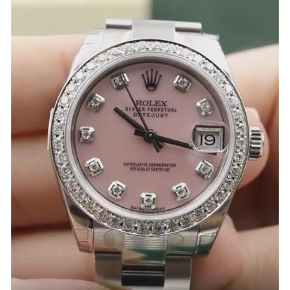 rosa Perlmutt-Zifferblatt Rolex