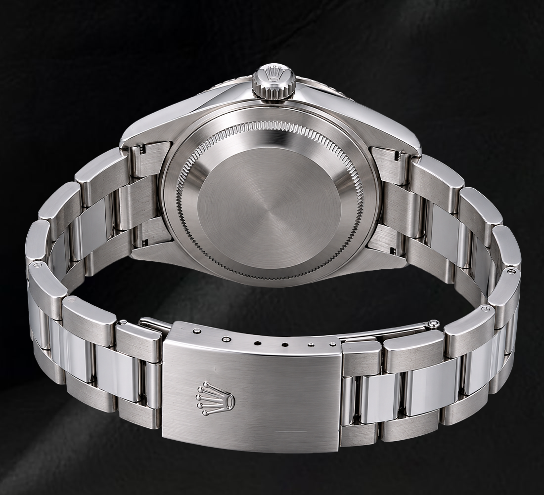 Rolex Datejust 116334 41 mm Uhr mit silbernem Diamantzifferblatt und geriffelter Lünette aus Weißgold