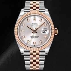 Rolex Datejust 126331 41 mm Sonnenglanz-Diamantzifferblatt Bicolor-Uhr