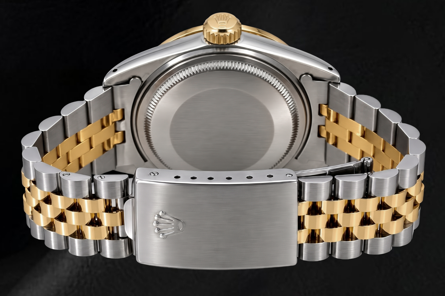 Rolex Datejust 16013 36 mm Bicolor-Uhr mit rotem Diamantzifferblatt