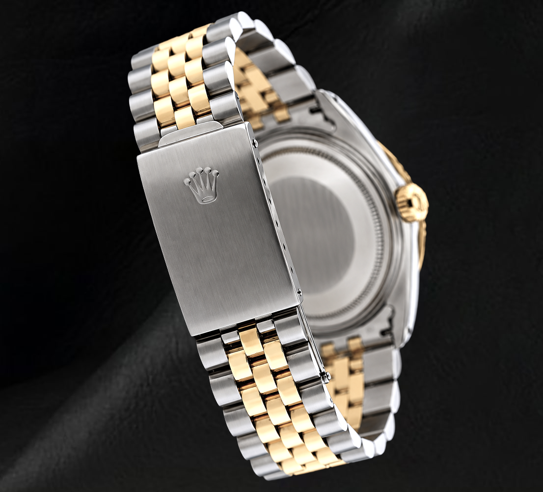 Rolex Datejust 16013 Türkises Diamantzifferblatt 36 mm Bicolor Uhr