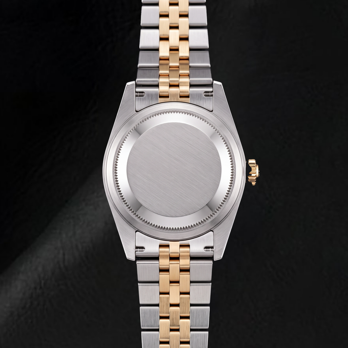 Rolex Datejust 1601 36 mm Bicolor-Uhr mit champagnerfarbenem Zifferblatt mit Stabindizes