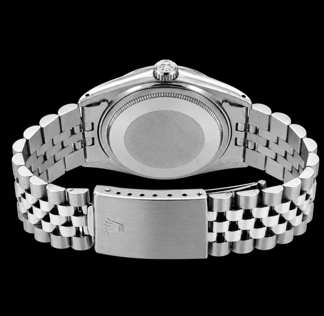 Rolex Datejust 16200 36 mm Armbanduhr aus Edelstahl mit blauem Diamantzifferblatt