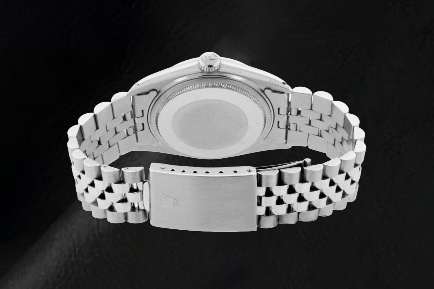 Rolex Datejust 16200 36 mm Uhr aus Edelstahl mit blauem Diamantzifferblatt und römischen Ziffern