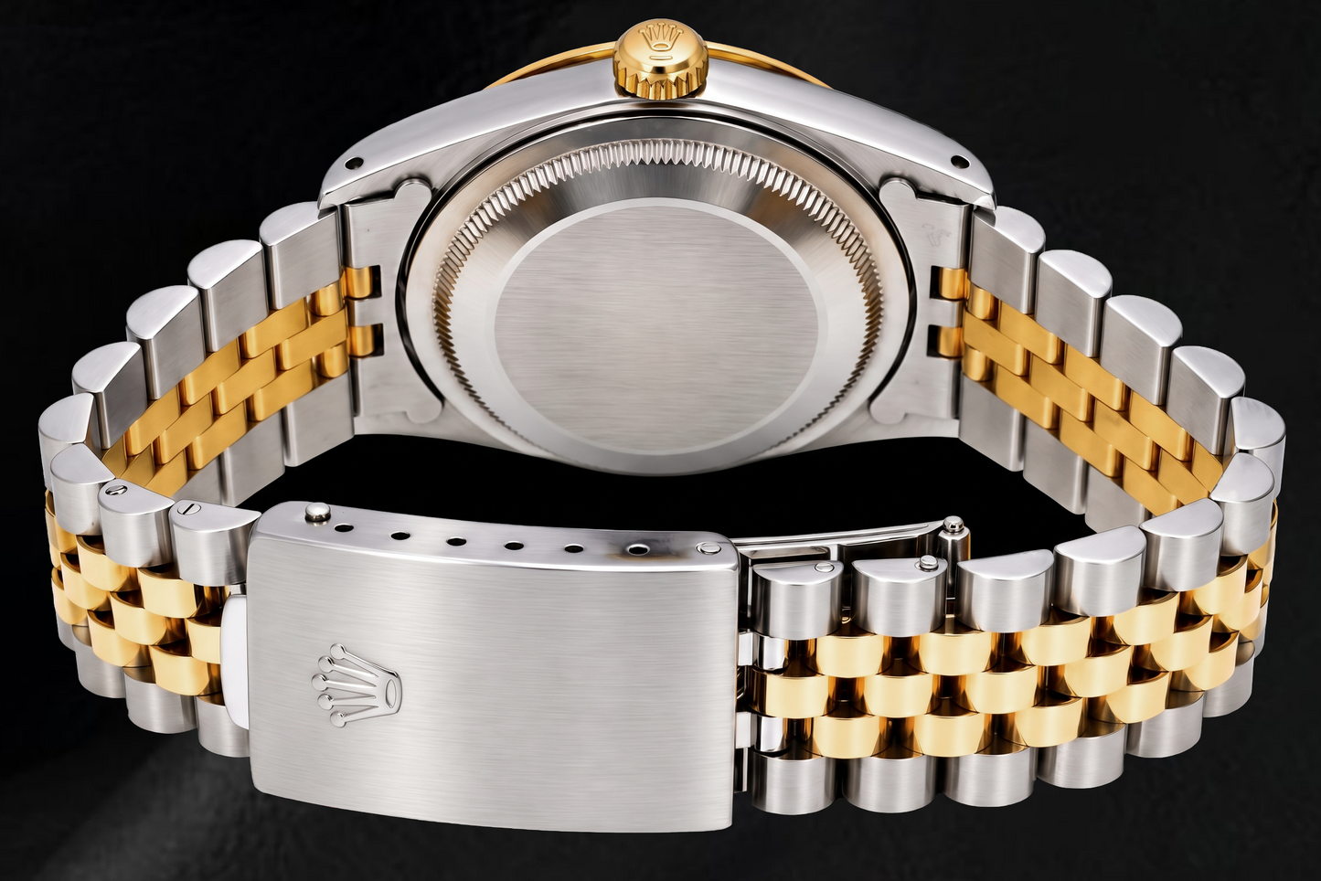 Rolex Datejust 16233 36 mm Bicolor-Uhr mit silbernem Zifferblatt mit Stabindizes