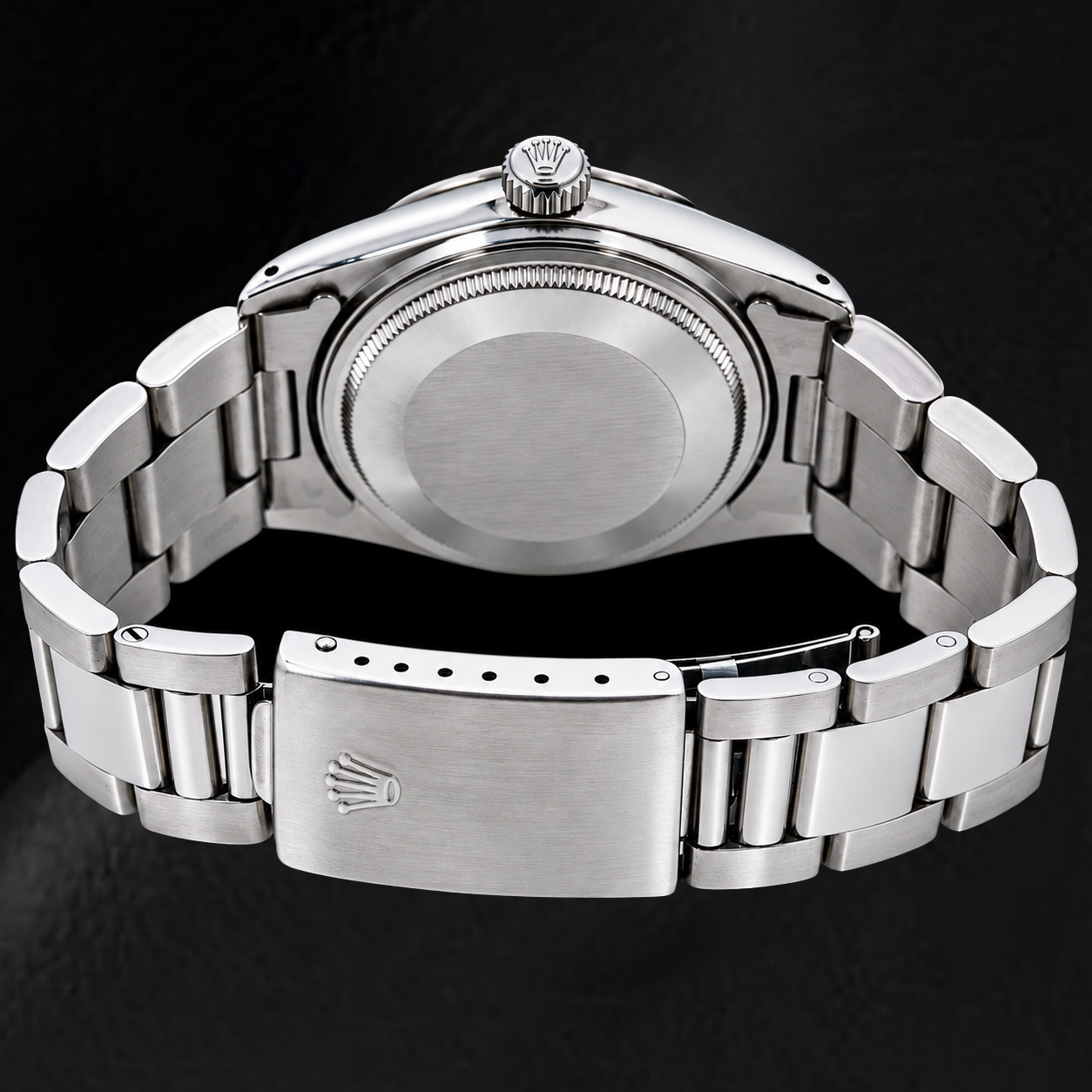 Rolex Datejust 16234 36 mm Uhr aus Edelstahl mit schwarzem Diamantzifferblatt