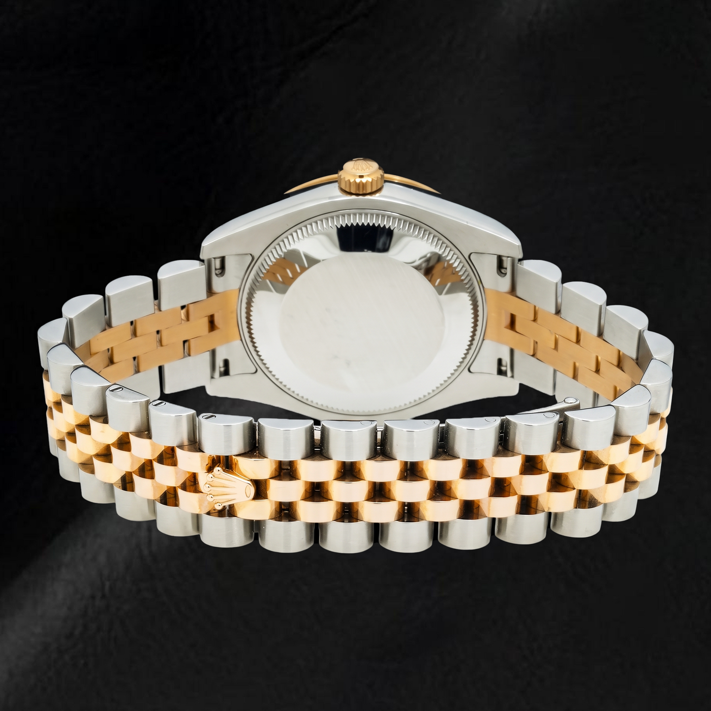 Rolex Datejust 178341 31 mm Champagnerfarbenes Zifferblatt mit Blumenmotiv Bicolor Gelbgold Jubilé-Armband Uhr