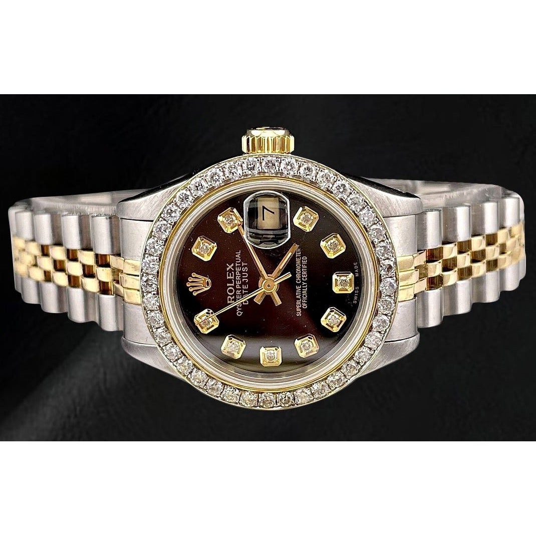 Rolex Datejust 26 mm Damenuhr aus 18K Gold und Stahl