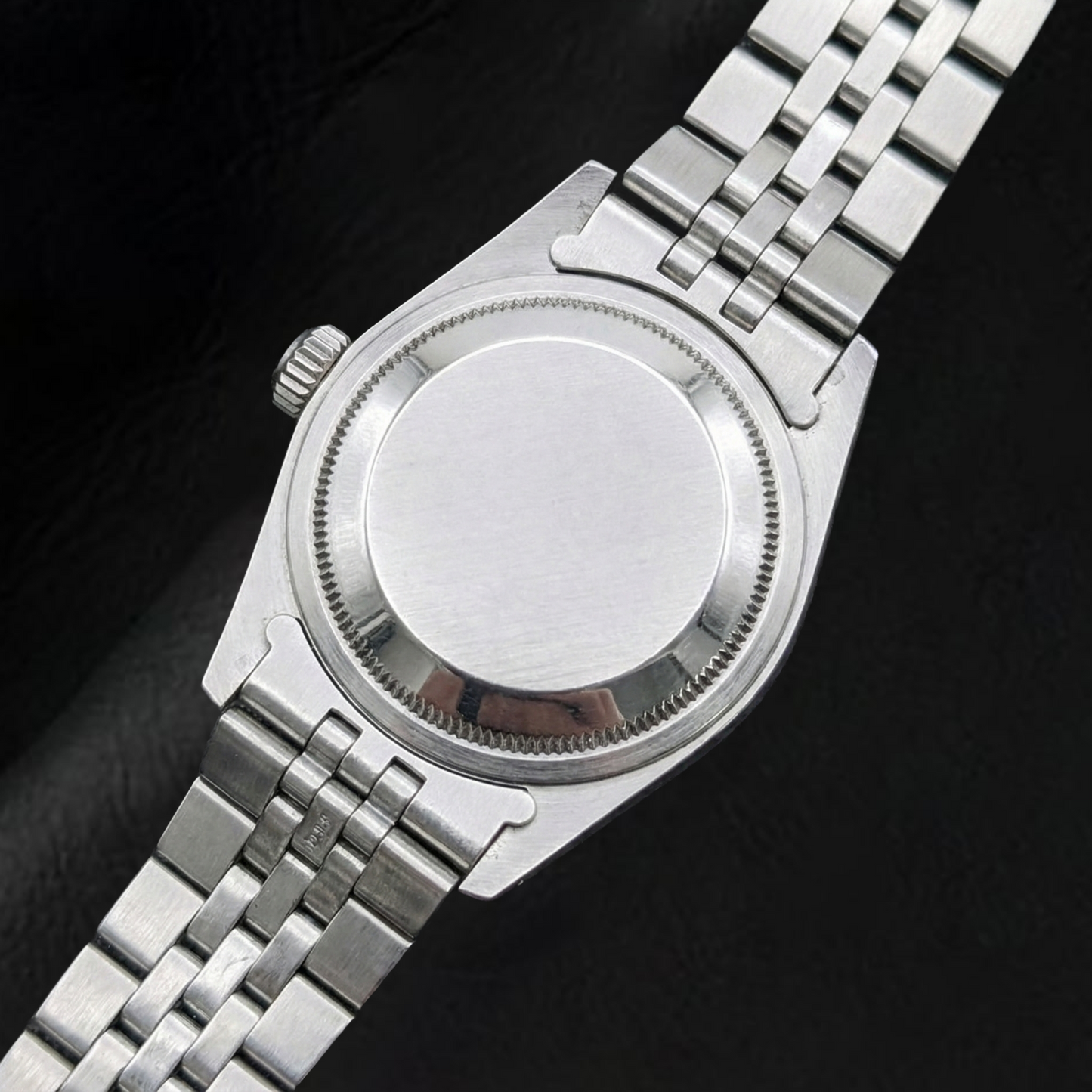 Rolex Datejust 26 mm Damenuhr aus Edelstahl mit schwarzem Zifferblatt