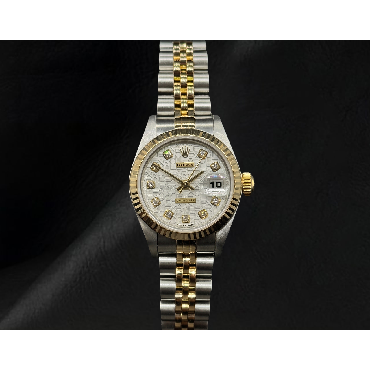 Rolex Datejust 26 mm Bicolor Damenuhr Jubilé-Armband Jahr 2002