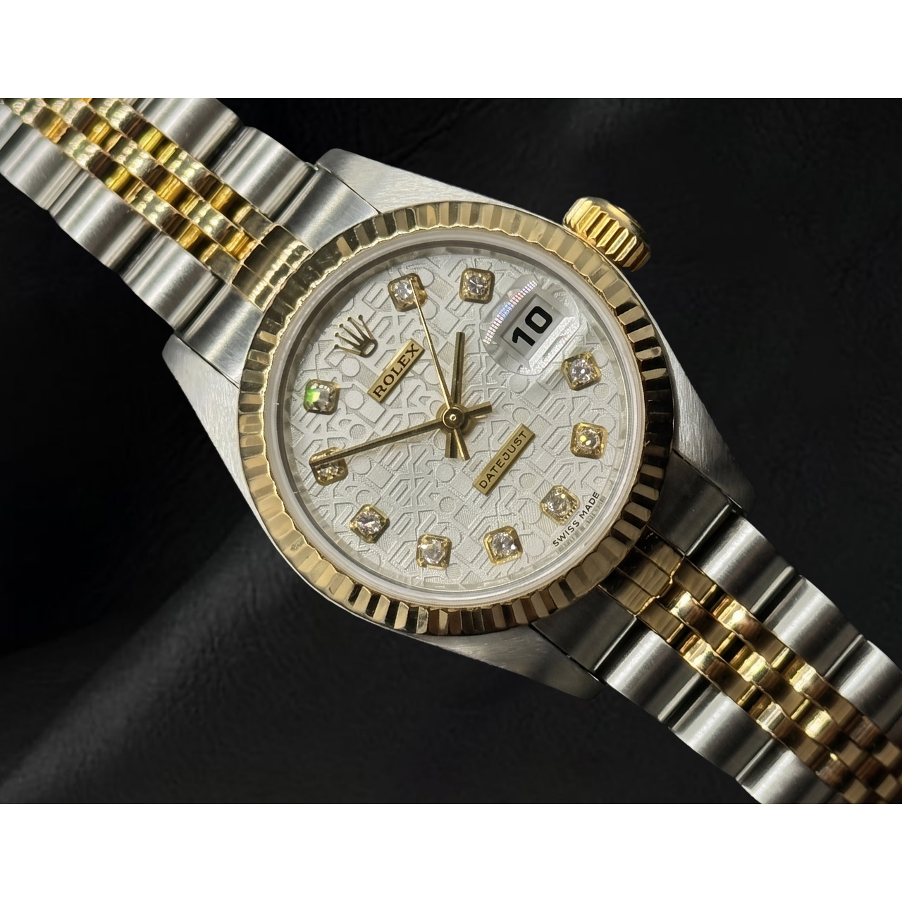 Rolex Datejust 26 mm Bicolor Damenuhr Jubilé-Armband Jahr 2002